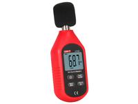 MINI SOUND LEVEL METER 130dB,SAMPLE RATE: Fast125ms/SLOW1000ms,OVERLOAD INDICATION,DATAHOLD,AUTO POWER OFF,LOW BATT INDICATION,MAX MODE,MIN MODE,LCD BACKLIGHT [UNI-T UT353]