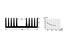 Heatsink Anodised 10 FINS L=100mm W=120mm H=37mm 1.10K/W [SK71-100SA]