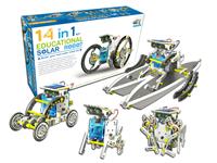 MULTI AWARD WINNING EDUCATIONAL TOY . Solar powered robot can be transformed into 14 different robot modes , with two levels if difficulty . [EK-14 IN 1 EDU SOLAR ROBOT KIT]