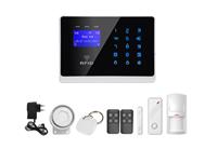 INTEGRA GSM TOUCH LCD ALARM KIT WITH RFID ,10 WIRELESS ZONES (10 SENSORS PER ZONE) +2WIRED ZONES , SUPPORTS MAX 8 REMOTES , HAS BUILT IN RELAY SWITCH OUTPUT 250VAC / 10A , BUILT IN DIGTAL VOICE ANNOUNCER , 10 SEC VOICE MESSAGE RECORDING. [INT-GSM TOUCH RFID ALRM KIT100+2]