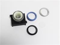 Push Button Actuator Switch Illuminated Momentary • Blue Flush Lens • Blue 30mm Bezel [P301MBB]
