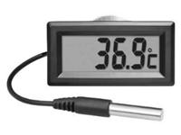 DIGITAL THERMOMETEER W/SENSOR CABLE 52,5X27X14MM PANEL CUT-OUT 51X25MM - LR44 BATTERY (INCLUDED) [PMTEMP1]