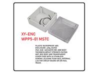 Plastic Waterproof ABS Enclosure, 425g, Rated IP65, Size : 160x160x90 mm, 3mm Body Thickness, Impact Strength Rating IK07, Box Body and Cover Fixed with 4X Stainless Screws, Silicone Rubber Seal, Internal Lug for Circuit Board or DIN Rail Track. [XY-ENC WPP5-01 MSTC]