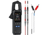 FNIRSI DMC-100 Digital Clamp Meter Multimeter 10 000 Counts, True RMS, 600A Curve Recording Rechargeable AMP Meter, Measures NCV, AC/DC Voltage Current, Continuity Capacitance Diode Resistance, Temperature [FNIRSI DMC-100 RMS AC/DC CLAMP]
