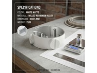 Hikvision Junction Box for Bullet Camera (Aluminum Alloy Material with Surface Spray Treatment) [HKV DS-1260ZJ]