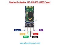 HC-05 6PIN V2.0 Bluetooth Module. Master Slave. 3.3V (2.7V-4.2V) For Direct Connection to MCU [HKD BLUETOOTH MODULE HC-05 6PIN]