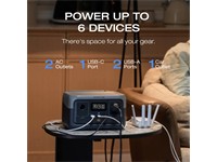 Ecoflow River 2 Portable Power Station Solar Kit (Kit Includes:1 X Ecoflow River2 - 1 X 100W Cinco Solar Panel - 5M Solar Cable 4mm BK & RD - 1 x XT60 Battery Connector 2P 60A M/F - 1 x MC4 Solar Connector Male/Female [ECOFLOW RIVER 2 SOLAR KIT]