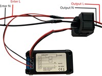 AC 50~300V 100A Digital Voltmeter Ammeter with Open CT. Power, Current, Voltage and Temperature Measurement [BDD KWS-AC300 LCD POW METER OPEN]