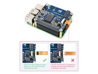 PCIE to M.2 Adapter with PoE Function (C) for Raspberry PI 5, Supports NVME Protocol M.2 Solid State Drive, High-Speed Reading / Writing [WVS PCIE-M.2 POE HAT-RASP PI 5]