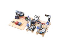 ACEBOTT QE027 is a Stem Kit that Teaches Intelligent Transport Systems using ESP32. Build Smart Traffic Lights, Parking, and Streetlight Projects with Plug-and-play Modules [ACEBOTT TRANSPORT EDU KIT QE027]
