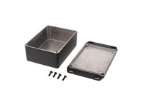 Diecast Aluminium Black 111X82X40MM Flanged Lid [1590SFLBK]