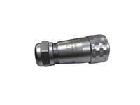 Circular Connector Metal Shielded Series. 12 IP67 Push-Pull Cable End Plug 8 Pole Female Solder Terminal. 10A 200VAC. 8-12mm Cable OD [XY-CCM240-8S-II-1]