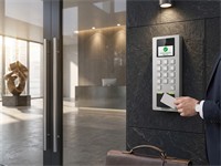 Hikvision Fingerprint Access Control Terminal, Finger Capacity:10 000, Card Capacity:100 000, Event Capacity:300 000, RS485, M1 Card, DESfire Card, 1xRJ45 10/100Mbps, Wiegand, USB, Built-in Omnidirectional Microphone, Ram:256MB, PSU12V~24V 1A [HKV DS-K1T502DBFWX-C]