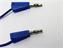 Test Lead - Blue - 500mm - PVC 1mm sq. -  4mm Stackbl 'Lantern' Banana Plugs  19A-30VAC/60VDC [XY-ML50/1E-BLU]