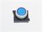 Push Button Actuator Switch Illuminated Momentary • Blue Flush Lens • Metallic Silver 30mm Bezel [P301MBS]