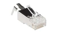 Modular Plug 8 Way -RJ45 Shielded for Hi Speed Data CAT6A -1,5mm Wire OD w/Strain Relief Clamp - Suitable for Cable up to 8mm OD. [XY-1401505010-ETW15]
