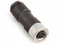 Circular Connector M8 Cable Female Striaght. 4 Pole Screw Lock 5,5mm Max. Cable Entry [RKMC 4]