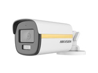 Hikvision ColorVu Bullet Camera 2MP 3.6mm Up to 40m, Smart Hybrid Light, 24/7 Color Imaging with F1.0 Aperture, 1920×1080 Resolution, TVI/AHD/CVI/CVBS, PAL/NTSC, WDR:≥130 dB, 3D DNR, Built-in Microphone, 12VDC ± 25% Max 6.9W, IP67 [HKV DS-2CE12DF3T-LFS (3.6MM)]