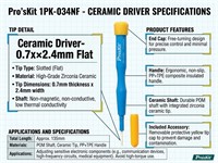 Pro'sKit Ceramic Driver-0.7x2.4mm Flat (ALD034NF) [PRK 1PK-034NF]