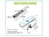 Magnetic Lock, Max Holding Force 320kg - Brushed Aluminium -12VDC Working Current 480mA. Lock Size 240x56x26mm [MAG LOCK CS320 R]