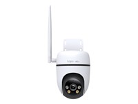 TP-LINK Tapo Outdoor PAN/Tilt 4G LTE Camera 3.16mm LENS, 850nm IR LED (98ft /29.8m), Colour Night Vision, 3D DNR/BLC, WDR, Built-In Mic & SPKR, 1×100 Mbps RJ45 Port, Micro SD Card Slot (MAX512GB), PSU12V / IEEE 802.3af/at PoE, 430g, IP66 [TP-LINK TAPO TC40GW]