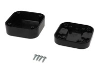 Enclosure ABS Plastic 80x80x45mm Black IP54 Desktop/Wall Mount/IOT Indoor (Flame Retardant) [1556BBK]