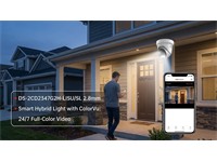 Hikvision ColorVu Turret IP Camera 4MP 2.8mm Lens, 30m IR, Smart Hybrid Light, 1/1.8" CMOS, 32Kbps~ 8Mbps, CBR, VBR, H.265+, BLC/HLC, 3D DNR, Defog, 1xRJ45 10M/100M, Built-in Mic, 12VDC 0.75A, PoE: IEEE 802.3af, WDR 130dB, IP67 [HKV DS-2CD2347G2H-LISU/SL 2.8MM]