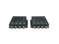 Transmit 4X CCTV Video Signals + RS485 Control Signals Via Single Coax Up To 600M [XY CCTV 4CH COAX MULTIPLEXER]