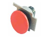 Push Button Actuator Switch Non-Illuminated Latching • Red Mushroom Button • Black 35mm Bezel [PBM356LR]