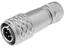 Male Circular Connector • Metal-Shielded with Push-Pull Snap Lock Cable-End • 5 Pole • 180VAC 5A • IP67 [XY-CCM210-5P]