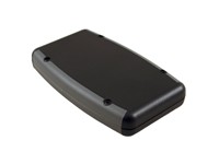 ABS Enclosure 147 x 89 x 25mm Soft Sided Watertight IP65 Black Top Grey Sides [1553WDBK]