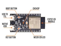 ESP32-C6 WiFi 6 Development Board 16m – Ultra-Fast WiFi 6 & Bluetooth LE 5 IoT Microcontroller [BDD ESP32-C6 WIFI6 DEV BOARD 16M]
