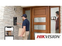 Hikvision IP Villa Door Station 4MP 3m IR, WiFi 2.4GHZ, H.264/265 , MJPEG, 1x Built-in Omni Directional Microphone, User Capacity:2000, Card Capacity:10000, TCP/IP, RTSP/IPV6, ONVIF, Card Type: M1 Card 13.56MHz, 1xRJ45 10/100Mbps, RS485, IP6 [HKV DS-KV6124-WBE1]
