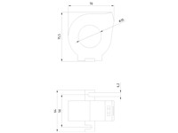 Residual-Current Transformer for Residual Current Monitoring Bushing Opening 35mm Residual Current 30mA, 40A [3UL2302-1A]