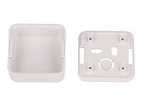 ABS Plastic Miniature Enclosure - Snap-Fit / Wall-Mount 40x40x20mm Unvented IP30 - White [1551SNAP1WH]
