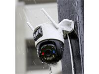 IMOU Cruiser Dual 2 Full Color Outdoor P&T Camera 3MP Fixed LENS & 3MP PT LENS, 3.6mm LENS, 30M IR, 1x100Mbps ETHERNET Port, IMOU Sense, IMOU APP:iOS, Android, Built-In Mic & SPKR, AI Human & Vehicle Detection, 8xDIG/ZOOM, 12VDC 1A [IMOU IPC-S7XEP-6M0WED 3.6MM]