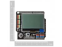 DFR0287 FRAMED LCD12864 SHIELD FOR ARDUINO WITH LED BACKLIGHT AND 5 KEY JOYSTICK [DFR LCD12864 SHIELD 128X64]