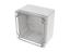 Polycarbonate 120x120x90mm IP66 Grey Body Clear Lid Enclosure [1554P2GYCL]