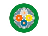 Industrial Ethernet FC TP Standard Cable, GP 2x2 (PROFINET Type A) 4-core, Shielded CAT 5E [6XV1840-2AH10]