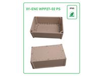 Plastic Waterproof ABS Enclosure, 1150g, Rated IP65, Size :280x190x180 mm, 3mm Body Thickness, Impact Strength Rating IK07, Box Body and Cover Fixed with Plastic Screws, Silicone Foam Seal, Internal Lug for Circuit Board or DIN Rail. [XY-ENC WPP27-02 PS]