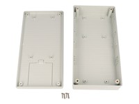 ABS Flame Retardent Enclosure Handheld 220 X110 X 45MM Grey With Battery Compartment IP54 [1599HGYBAT]