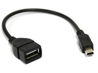 USB CABLE A-TYPE FEMALE TO MINI USB 5P  20CM LEAD [USB CABLE 20CM AF-MINI USB #TT]