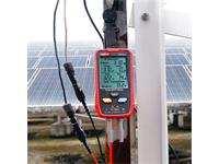 Solar MPPT Meter, Max Power Measurement:5~800W, Power Voltage (Vmp) 12~60V, Power Current (Imp) 0~35A, Open Circuit Voltage(Voc):12~60V, Short Circuit Current(Isc):0~35A, Data Hold, 143x74x25mm [UNI-T UT673PV]