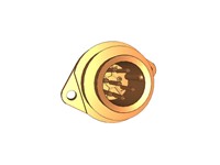Circular Connnector - RD24 Style Binder 7 Pole (6P+Earth) Panel Flange Mount Male Solder Term. 10A/250VAC .IP67 -VDE Approved [09-4227-00-07]
