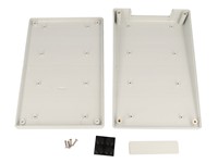 ABS Fire Retard Enclosure Sloped 220 X140 X 40MM [1599KTLGY]