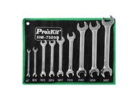 9 PCS DOUBLE OPEN END WRENCH METRIC CHROME VANADIUM STEEL WITH TOOL POUCH [PRK HW-7509B]
