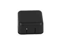 ABS Plastic Miniature Enclosure - Snap-Fit / Wall-Mount 40x40x20mm Unvented IP30 - Black [1551SNAP1BK]