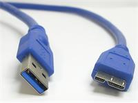 HIGH SPEED USB CABLE 1.5M A MALE TO MICRO USB 3.0 [USB3.0 CABLE 1,5M AM/MICRO #TT]