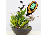 This 4-IN-1 Detector Analyzes Four Kinds of Soil Data to Aid in Understanding Plant Health: PH, Humidity, Temperature & Sunlight (Illuminance) [NF-4 IN 1 SOIL METER]
