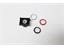 Push Button Actuator Switch Illuminated Latching • Red Flush Lens • Metallic Silver 30mm Bezel [P301LRS]